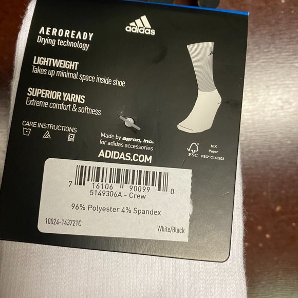adidas Underwear & Socks Adidas Mens White Superlite Aeroready 6